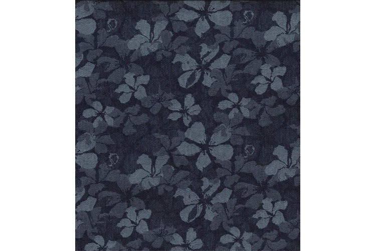 Embossed Denim Floral