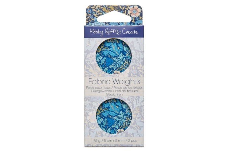 Fabric Weights x2 Woodblock Floral