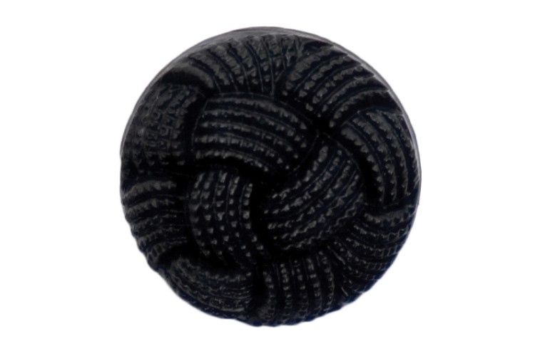 Fancy Black Button 15mm