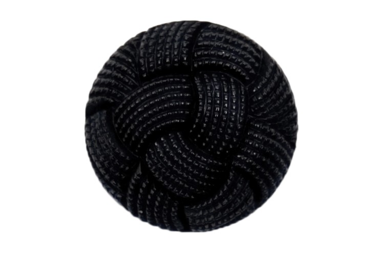 Fancy Black Button 20mm