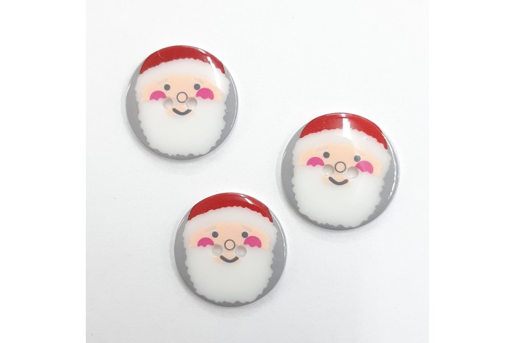 Father Christmas/ Santa Button 24mm