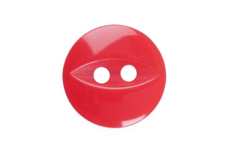 Fish Eye Buttons 11mm Solid Red (G033918-108)