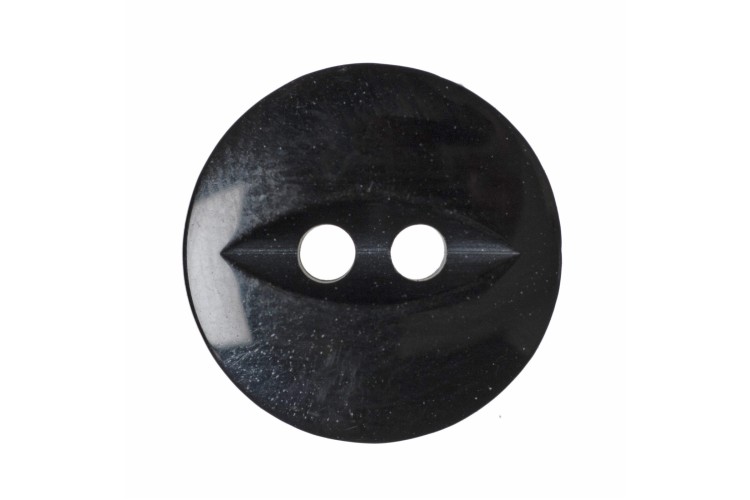 Fish Eye Buttons 14mm Black