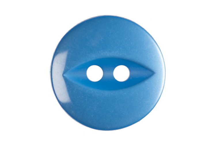 Fish Eye Buttons 14mm Bright Blue (G033922-16)