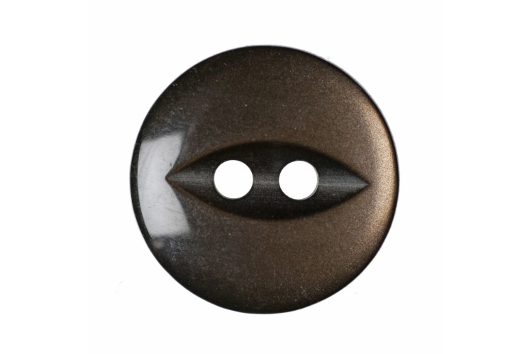 Fish Eye Buttons 14mm Brown (G033922-30)