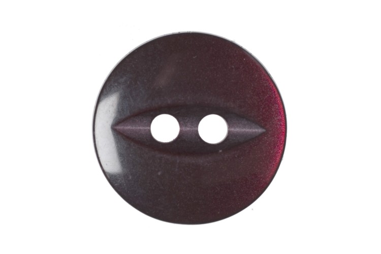 Fish Eye Buttons 14mm Burgundy (G033922-12)