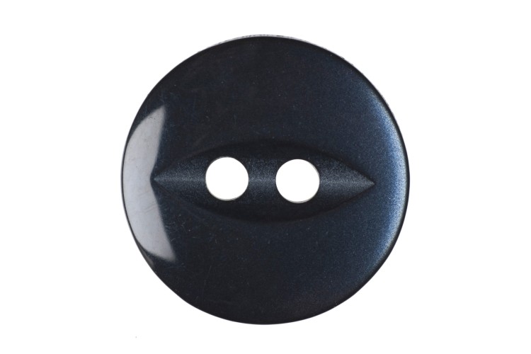 Fish Eye Buttons 14mm Navy