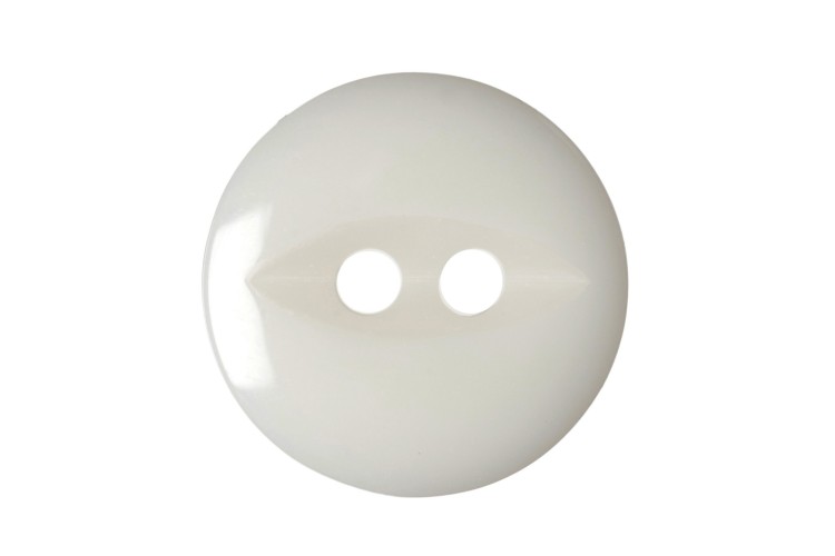 Fish Eye Buttons 14mm Off White (G033922-101)