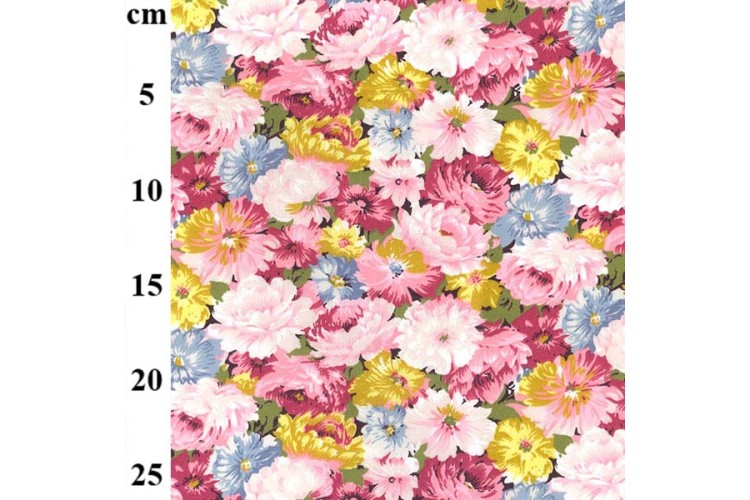 Floral Rose Cotton Poplin