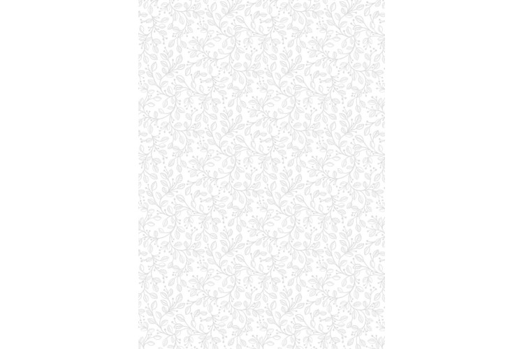 Forest Vines White on White