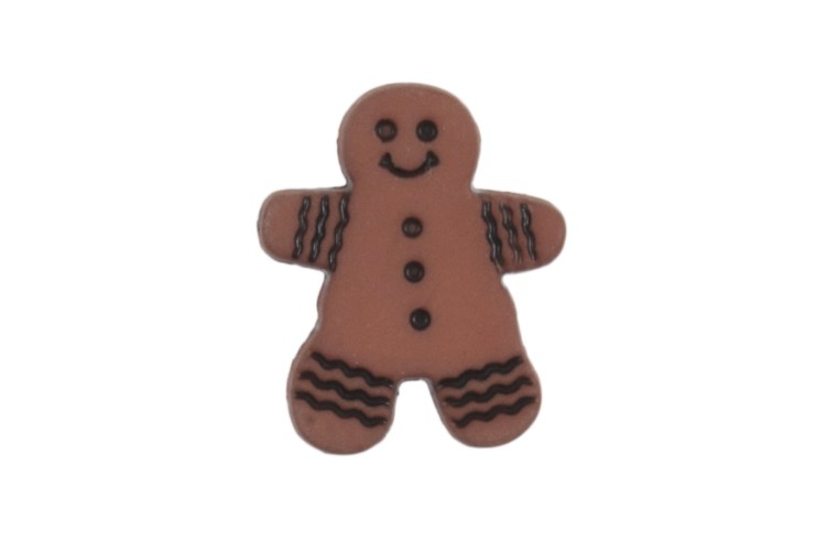 Gingerbread Man Buttons 18mm
