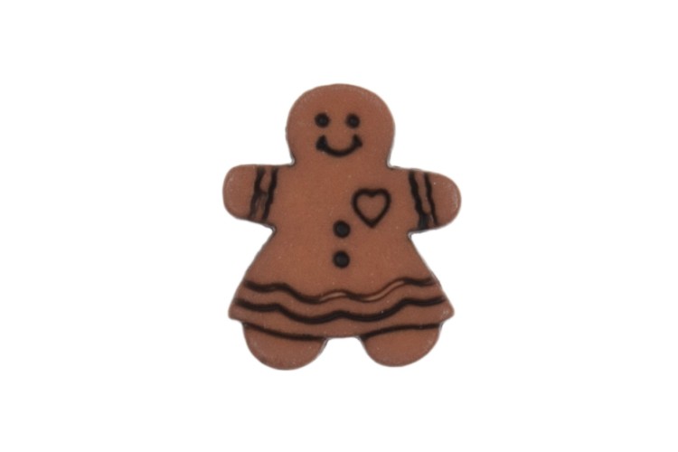 Gingerbread Woman Buttons 18mm