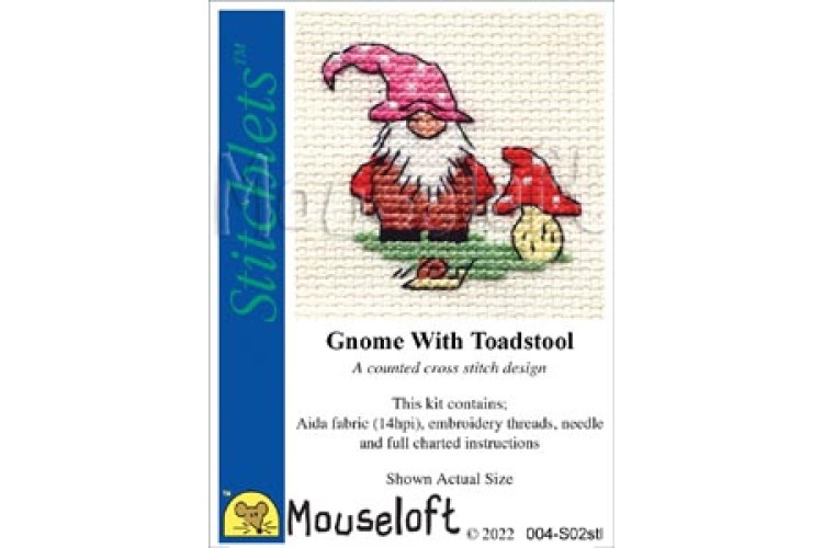 Gnome with Toadstool Stitch Kit