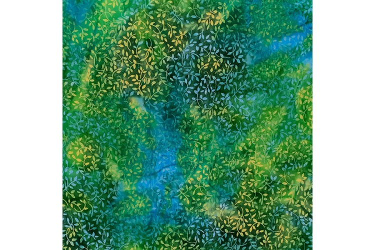 Green/Blue Leaf Batik