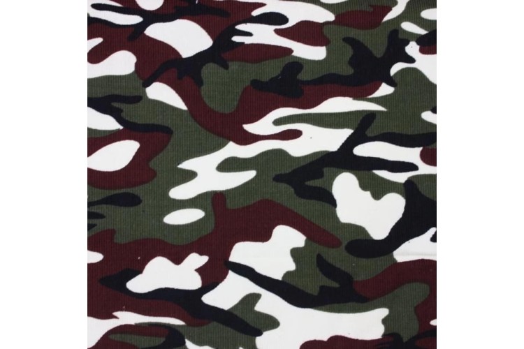 Green Camouflage Babycord