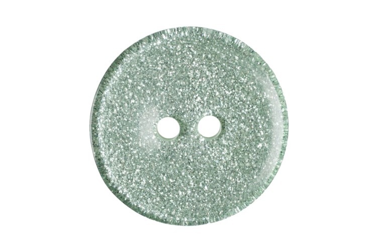 Green Glitter Round 20mm
