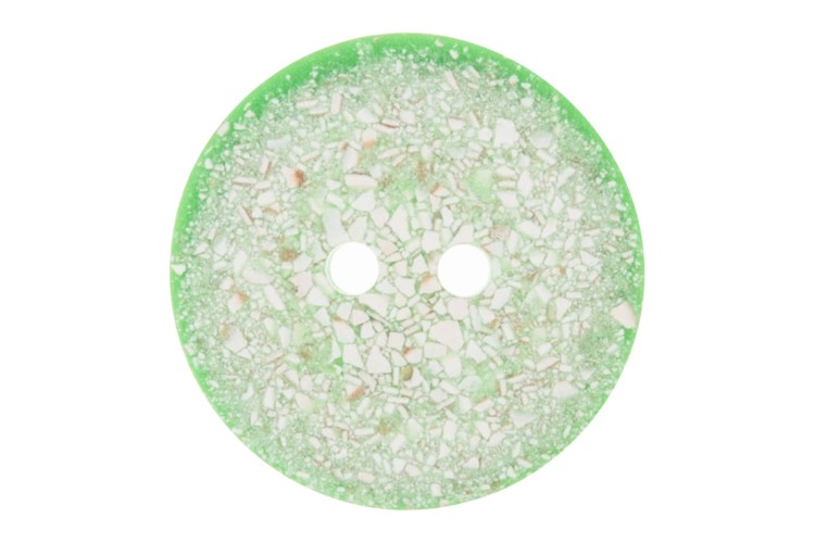 Green Recycled Eggshell 25mm Button