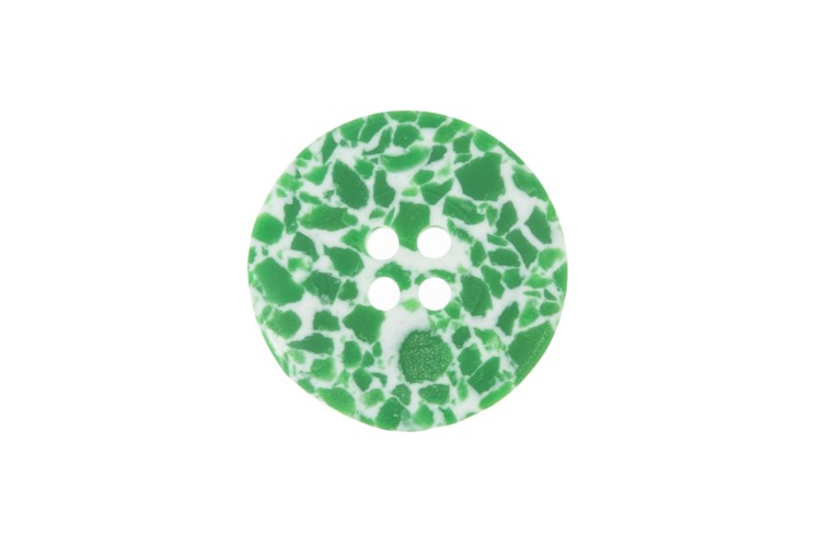 Green Recycled Plastic 18mm Button