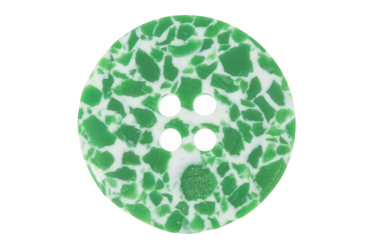 Green Recycled Plastic 25mm Button