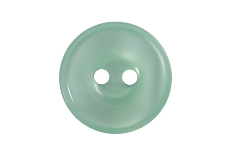 Green Rimmed Button 13mm