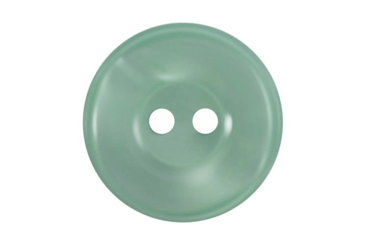 Green Rimmed Button 18mm