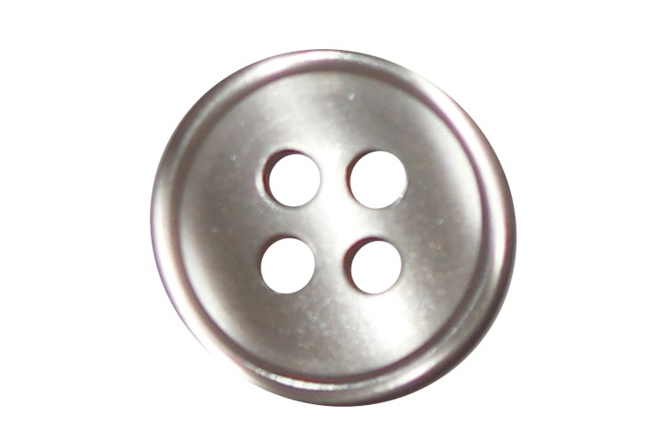 Grey Blouse 4 Hole Rimmed 13mm Buttons
