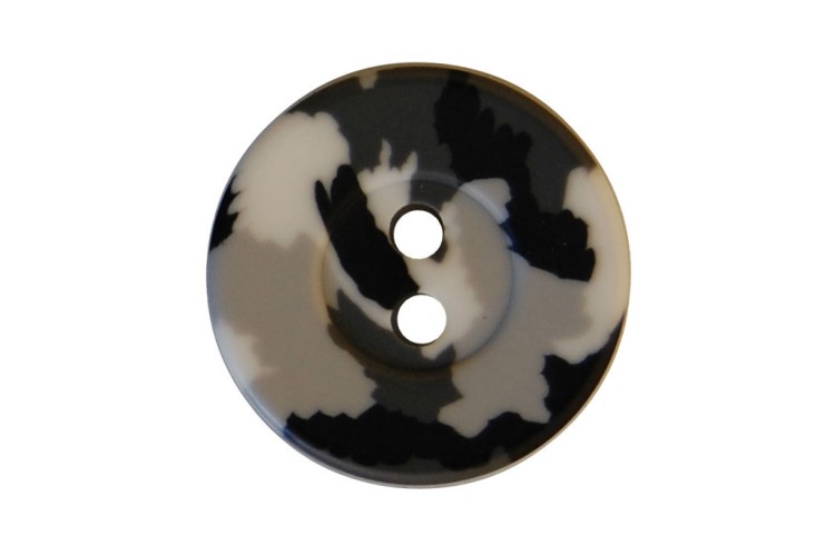 Grey Camo Buttons 17.5mm
