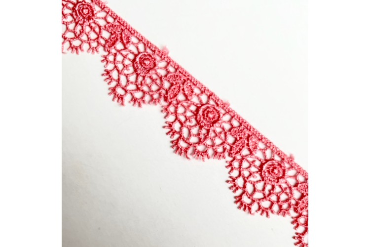 Guipure Lace Pink 23mm