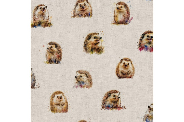 Happy Hedgehog Linen Look