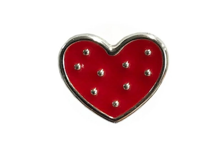 Heart Button 12mm