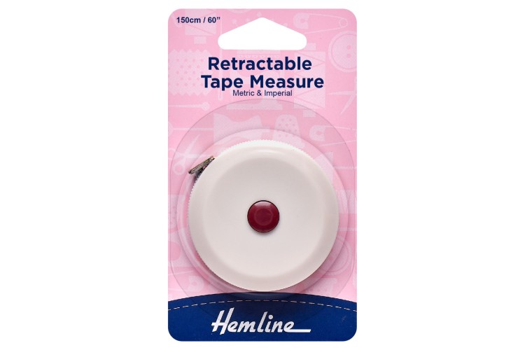 Hemline 150cm Retractable Tape Measure