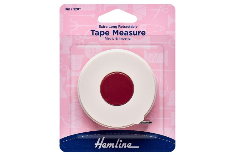 Hemline 3m Retractable Tape Measure