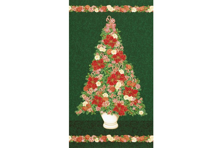 Holiday Flourish Christmas Panel