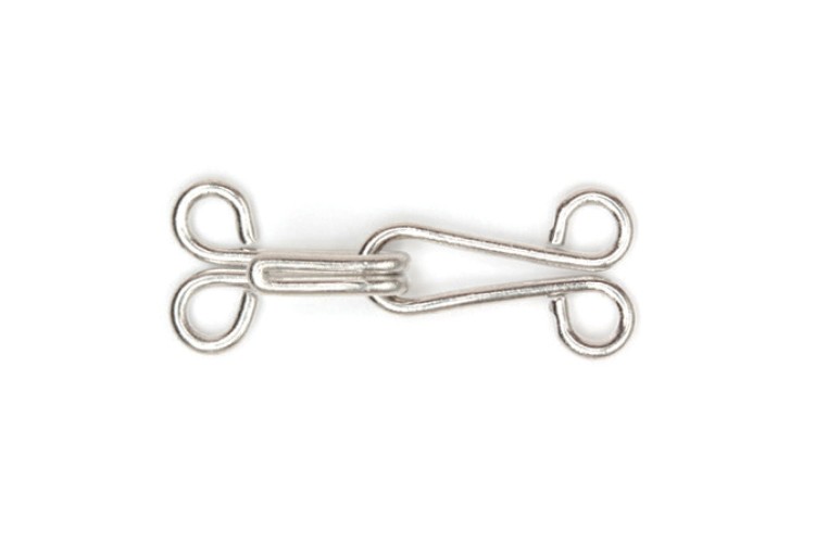 Hooks & Eyes Extra Large Silver (H400.9)