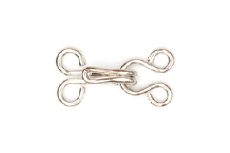 Hooks & Eyes Small Nickel (H400.1)