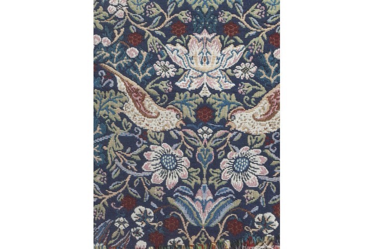 India Tapestry Fabric Navy