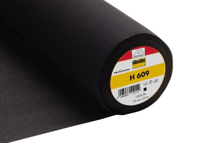 Interlining Fusible Knit 75cm wide Black