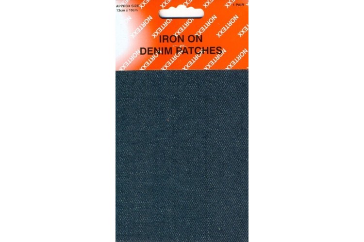 Iron On Patches Dark Blue Denim Patches