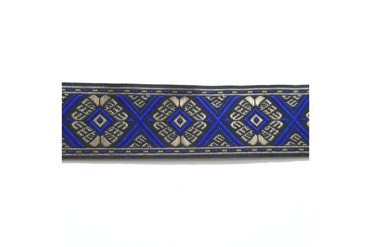 Jacquard Diamond Braid Royal