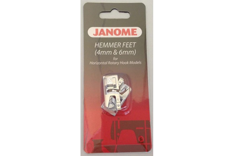 Janome Hemmer Foot Set 4mm & 6mm Cat B/C