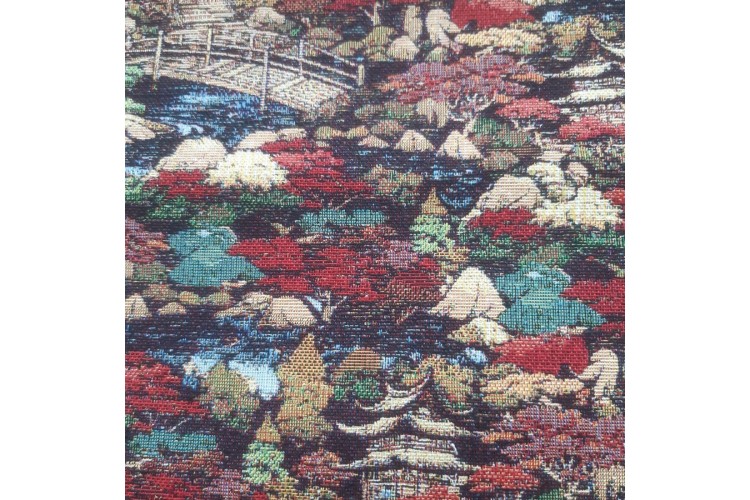 Japan Bridge Tapestry Fabric