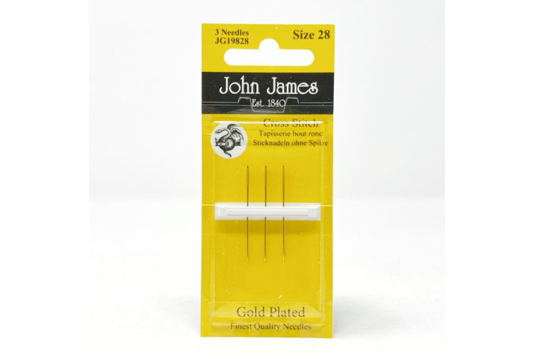 John James Cross Stitch/Tapestry Size 28 Needles