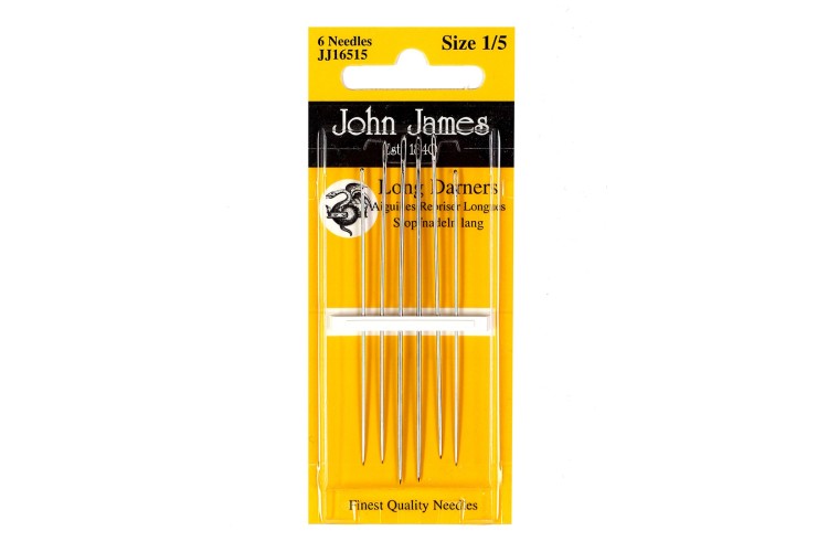 John James Long Darners Size 1/5 Needles