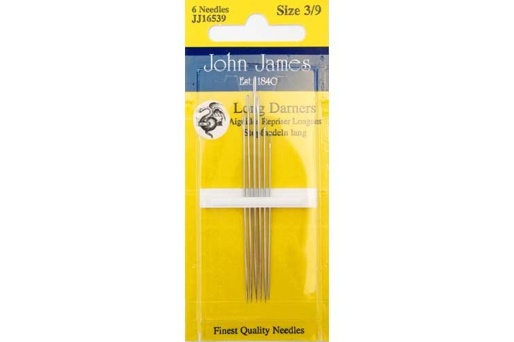 John James Long Darners Size 3/9 Needles