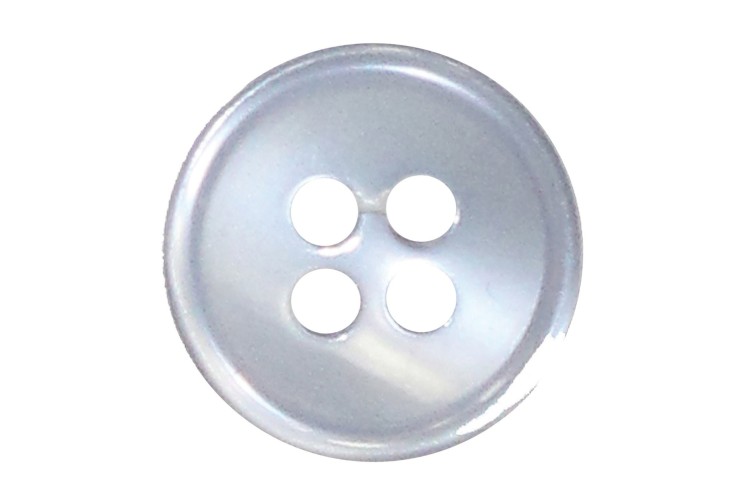 Light Blue Blouse 4 Hole Rimmed 13mm Buttons