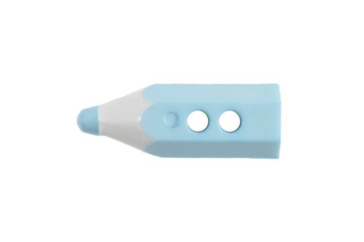 Light Blue Pencil 19mm Button