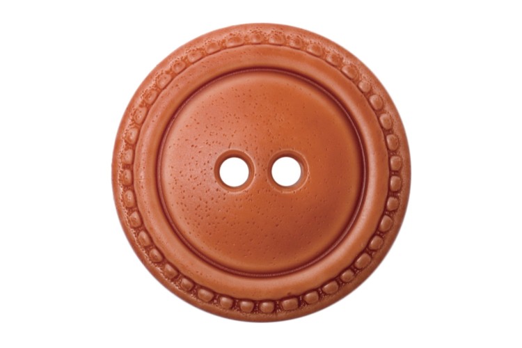 Light Brown Leather Look Buttons 25mm 2B\1074