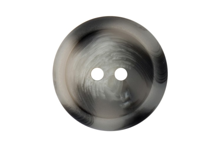 Light Grey/Black Wood Effect Button 23mm