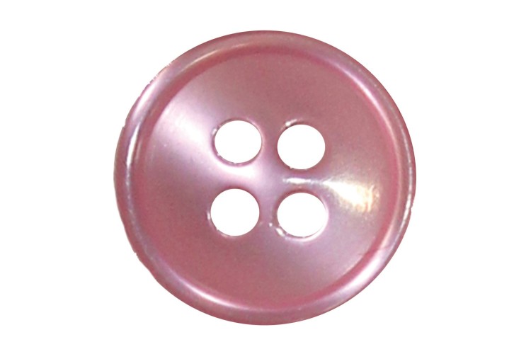 Light Pink Blouse 4 Hole Rimmed 13mm Buttons