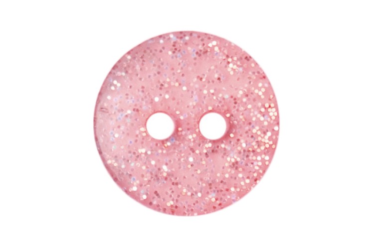 Light Pink Glitter Round 13mm 2B\1911